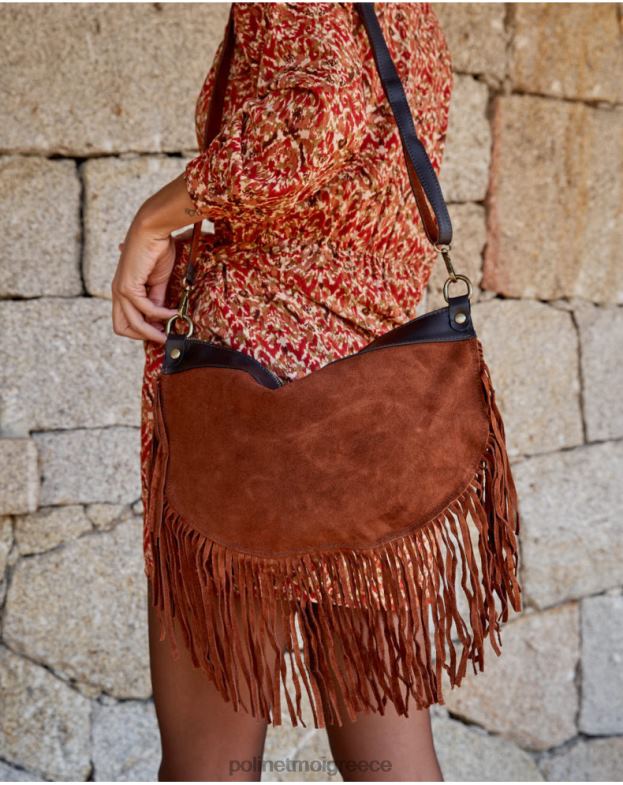 Polin et moi καφέ τσάντα μπαγκέτας αξεσουάρ 8DX0F399