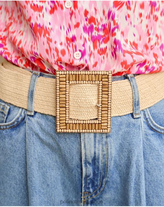 Polin et moi ακατέργαστος καπάκι τετράγωνη ζώνη αξεσουάρ 8DX0F403