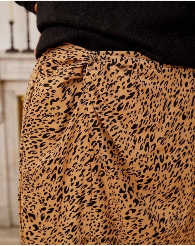 Polin et moi καμήλα φούστα με κόμπο νεφρίτη είδη ένδυσης 8DX0F312