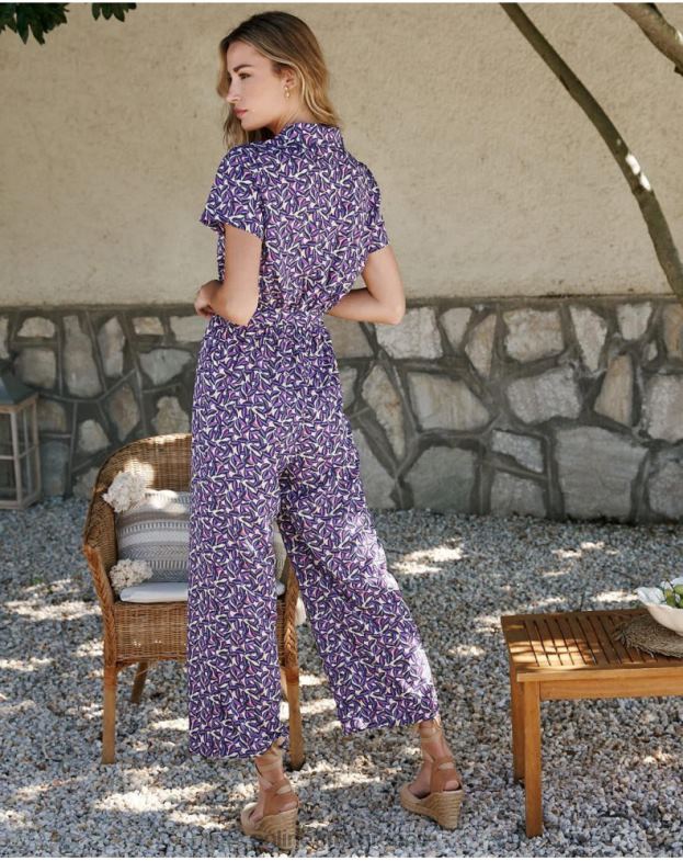 Polin et moi μωβ μπεναζίρ φλοράλ μαϊμού είδη ένδυσης 8DX0F104