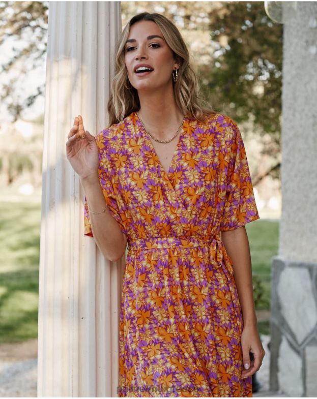 Polin et moi μάνγκο ροζέλα ρέον φόρεμα είδη ένδυσης 8DX0F108