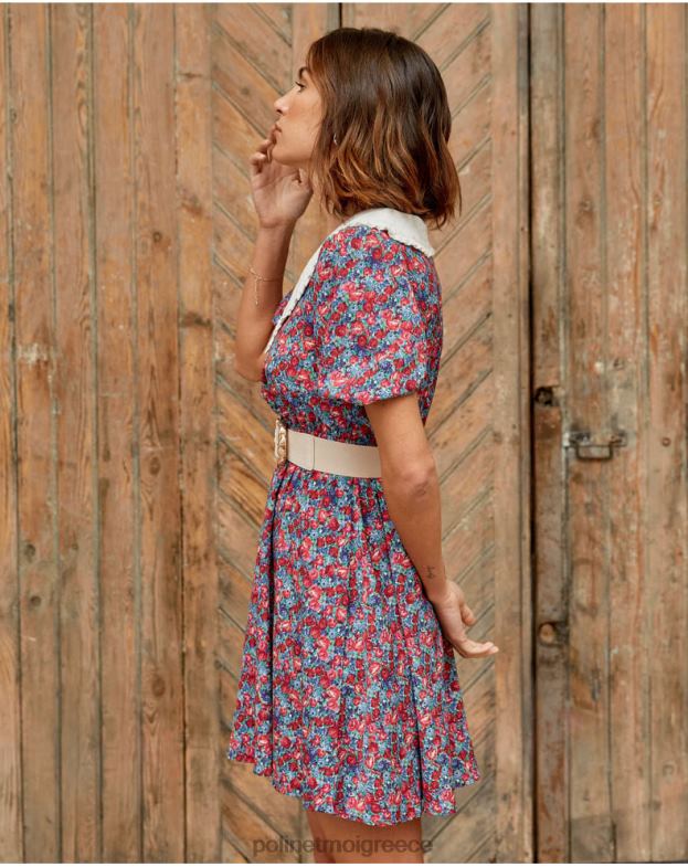 Polin et moi το κόκκινο βρεφικό φόρεμα για λαιμό ανία είδη ένδυσης 8DX0F123