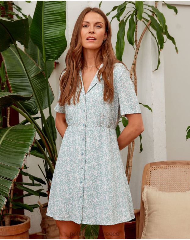 Polin et moi ευκάλυπτος φόρεμα με πέτο μαρί είδη ένδυσης 8DX0F142