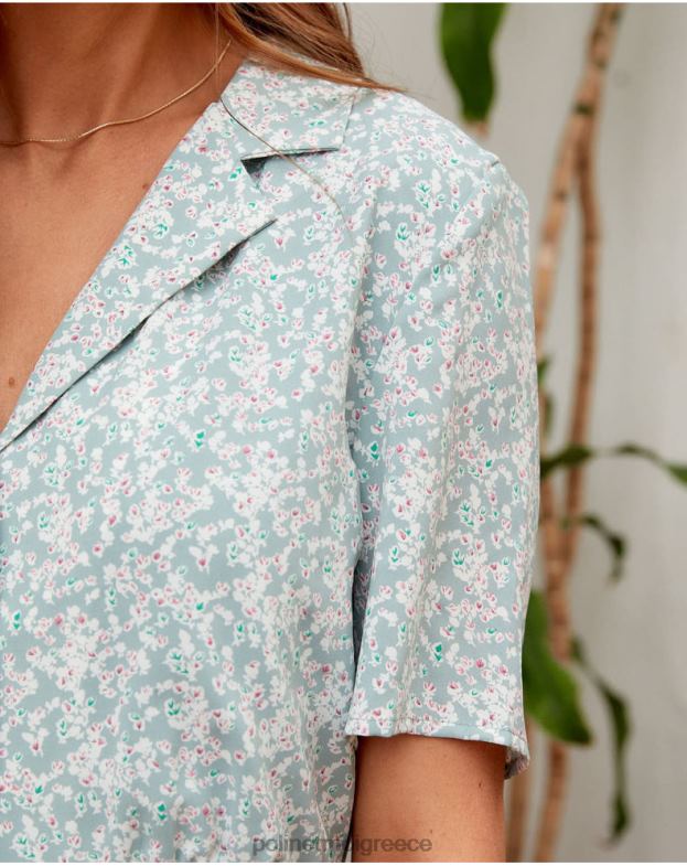 Polin et moi ευκάλυπτος φόρεμα με πέτο μαρί είδη ένδυσης 8DX0F142