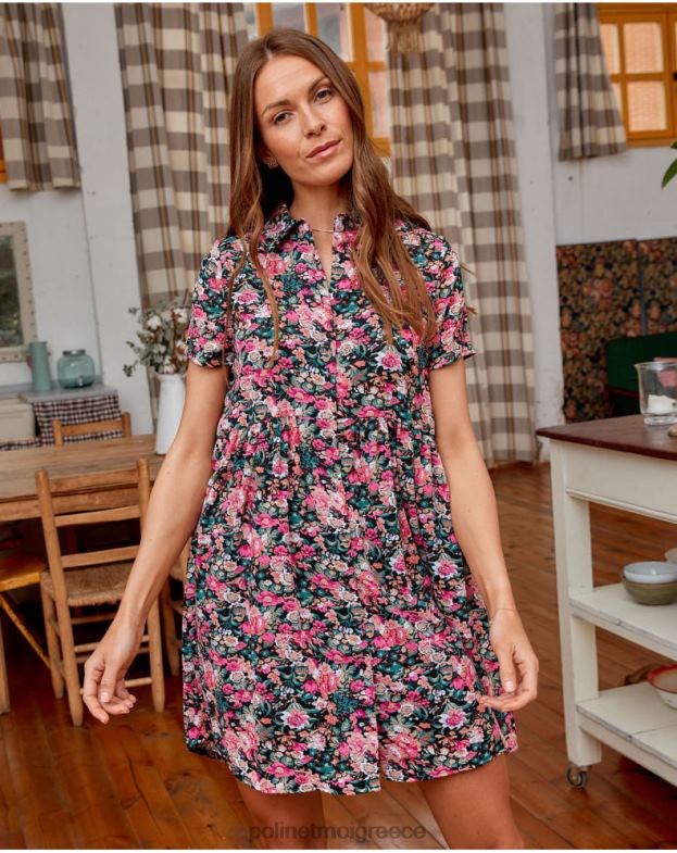 Polin et moi μαύρος πουκάμισο φόρεμα Ρεβέκα είδη ένδυσης 8DX0F143