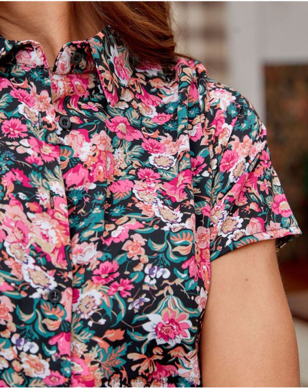 Polin et moi μαύρος πουκάμισο φόρεμα Ρεβέκα είδη ένδυσης 8DX0F143