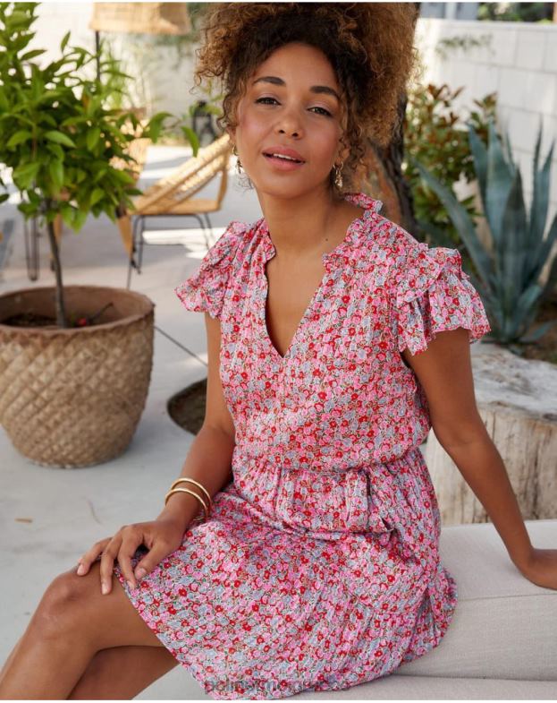 Polin et moi φουξία Σαράι φλοράλ φόρεμα είδη ένδυσης 8DX0F20