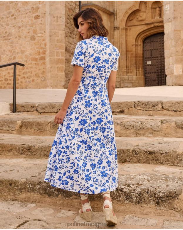 Polin et moi άσπρο φόρεμα πουκάμισο γέννησης είδη ένδυσης 8DX0F26