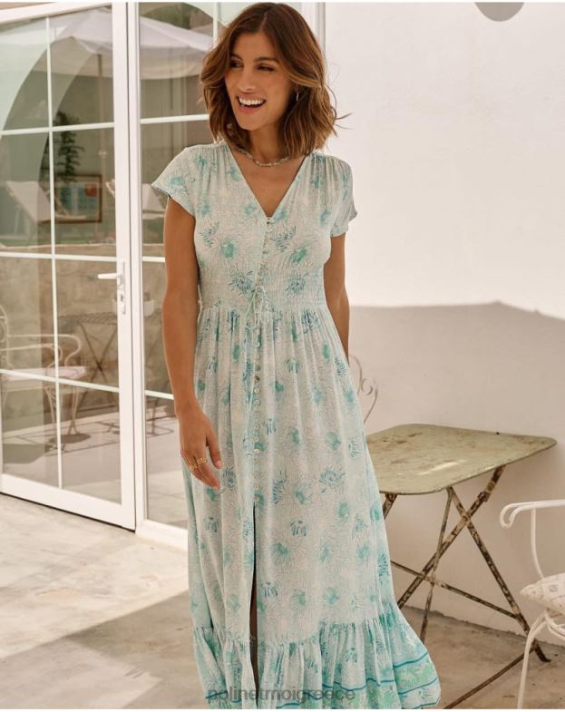 Polin et moi τουρκουάζ φόρεμα φούντωσε τη Βίκυ είδη ένδυσης 8DX0F62