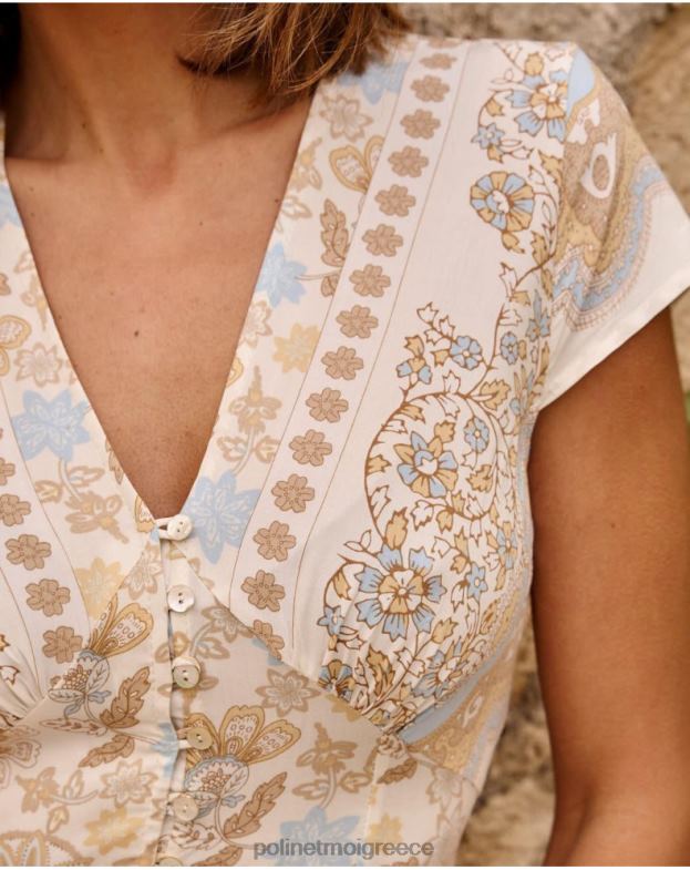 Polin et moi ουράνιος Μαρτίνα φόρεμα με κουμπιά είδη ένδυσης 8DX0F6