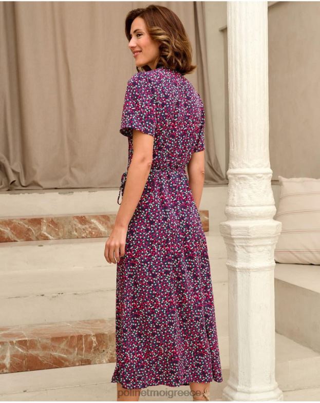 Polin et moi θαλάσσια φόρεμα σταυρωτό κοραλί είδη ένδυσης 8DX0F75