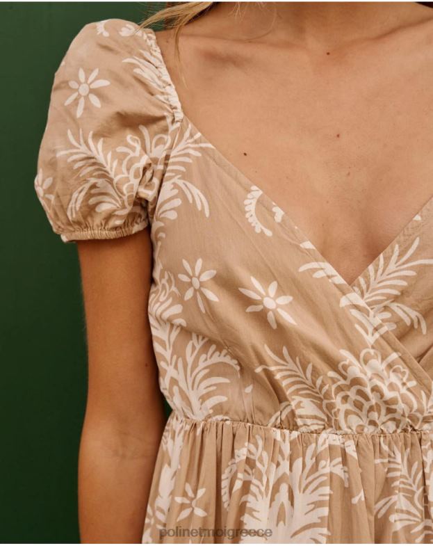 Polin et moi μπεζ μακρύ φόρεμα χιονιού είδη ένδυσης 8DX0F82