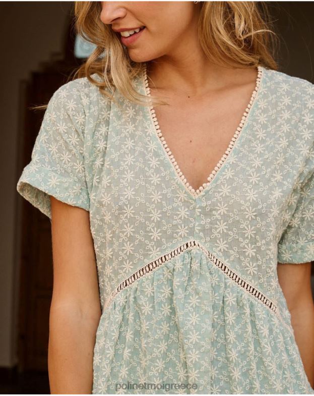 Polin et moi νερό πράσινο Φόρεμα babydoll magdalena είδη ένδυσης 8DX0F38