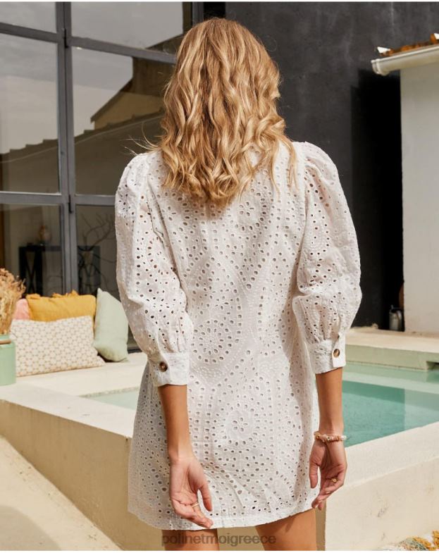 Polin et moi άσπρο Φόρεμα batista elizama είδη ένδυσης 8DX0F65