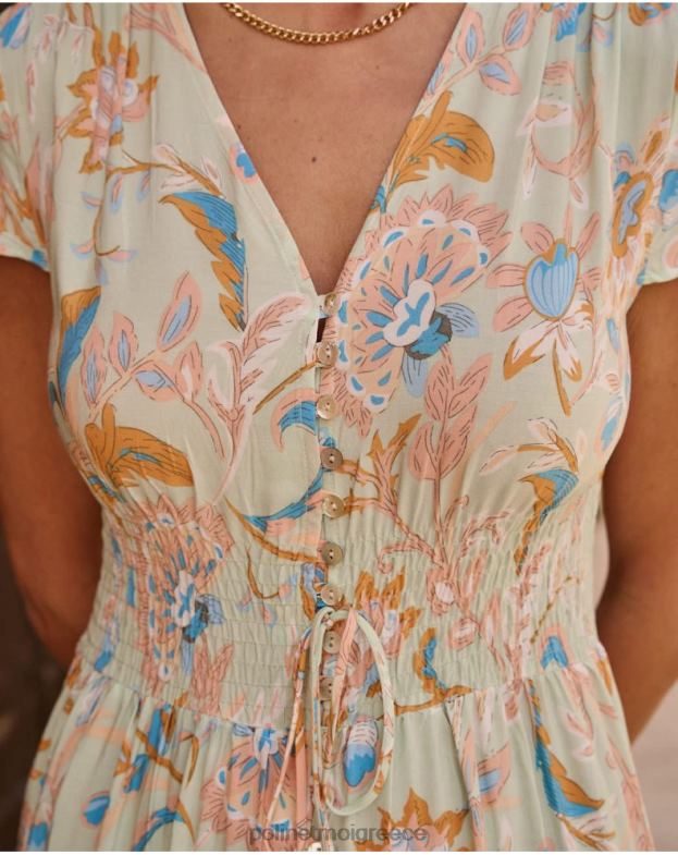 Polin et moi νερό πράσινο φόρεμα boho ireny είδη ένδυσης 8DX0F36