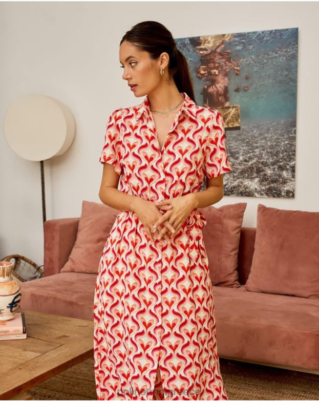 Polin et moi τριαντάφυλλο φόρεμα camisero aina είδη ένδυσης 8DX0F97