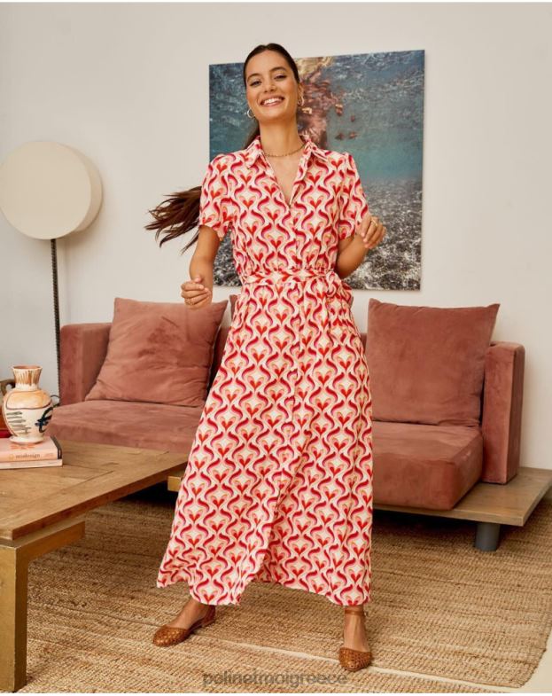 Polin et moi τριαντάφυλλο φόρεμα camisero aina είδη ένδυσης 8DX0F97