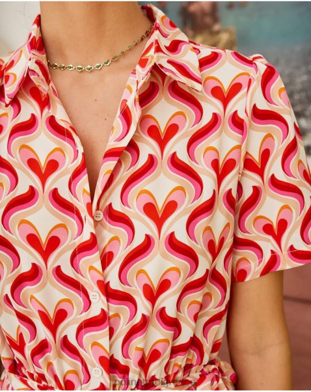 Polin et moi τριαντάφυλλο φόρεμα camisero aina είδη ένδυσης 8DX0F97