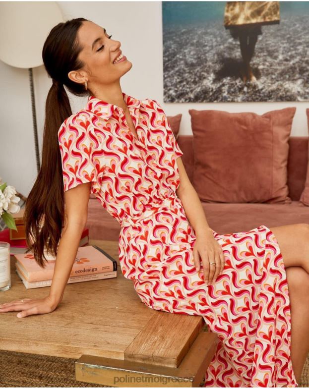 Polin et moi τριαντάφυλλο φόρεμα camisero aina είδη ένδυσης 8DX0F97