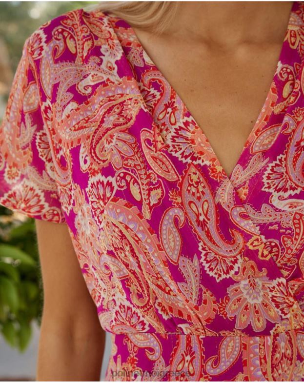 Polin et moi μωβ φόρεμα cross-over cinzia είδη ένδυσης 8DX0F52