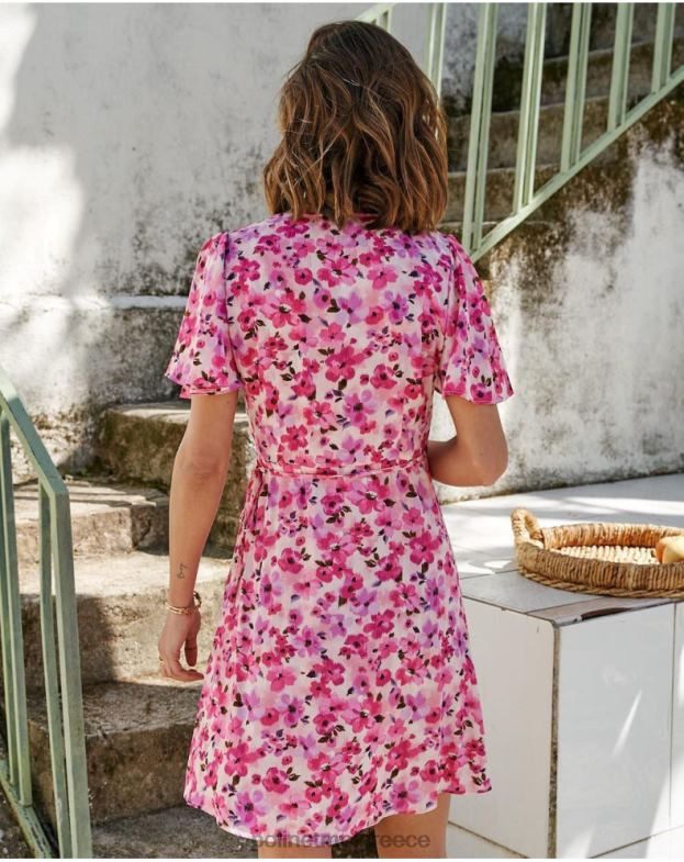 Polin et moi τριαντάφυλλο φόρεμα cross-over corina είδη ένδυσης 8DX0F74