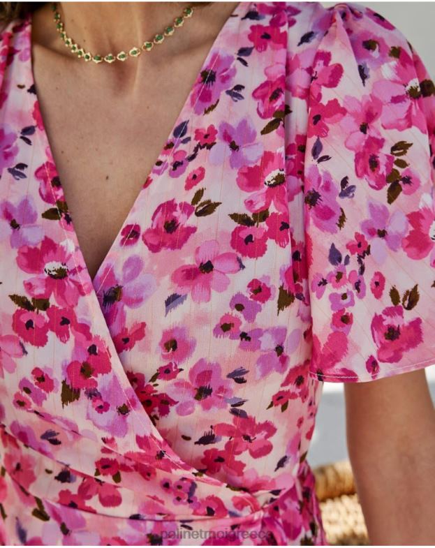 Polin et moi τριαντάφυλλο φόρεμα cross-over corina είδη ένδυσης 8DX0F74