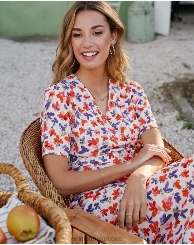 Polin et moi ακατέργαστος φόρεμα cross-over gracia είδη ένδυσης 8DX0F92