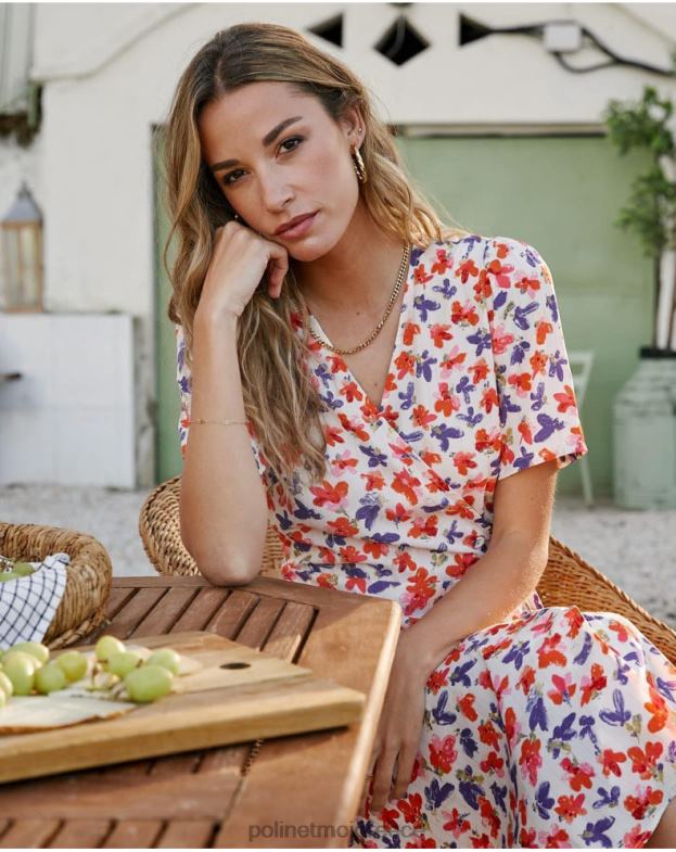 Polin et moi ακατέργαστος φόρεμα cross-over gracia είδη ένδυσης 8DX0F92