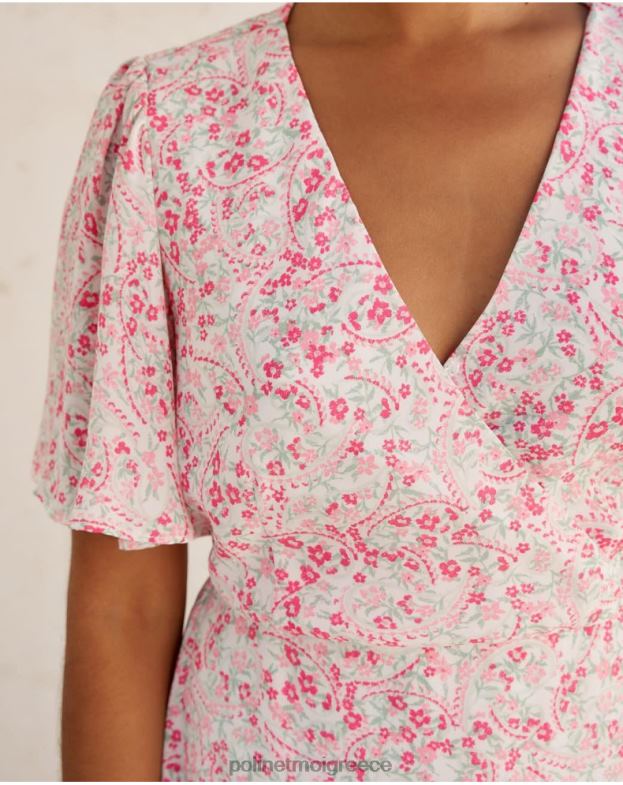 Polin et moi τριαντάφυλλο φόρεμα cross-over xiomara είδη ένδυσης 8DX0F8