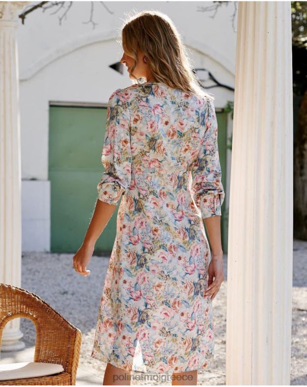 Polin et moi ουράνιος Φόρεμα με κόμπο daniela είδη ένδυσης 8DX0F45
