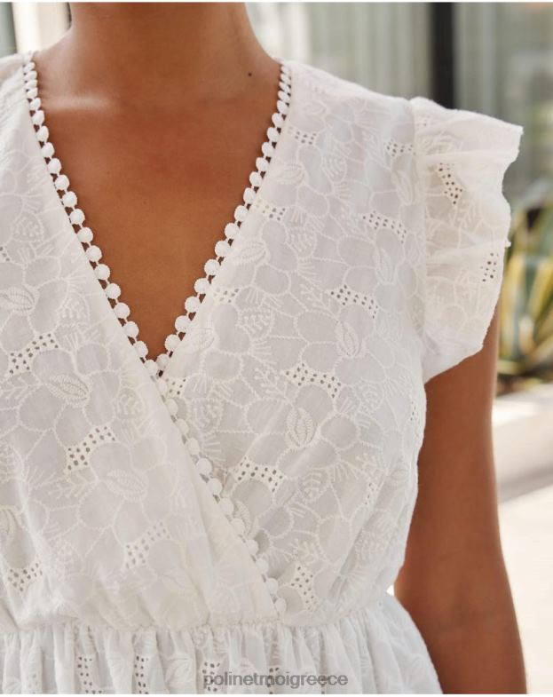 Polin et moi άσπρο κοντό φόρεμα diane είδη ένδυσης 8DX0F384