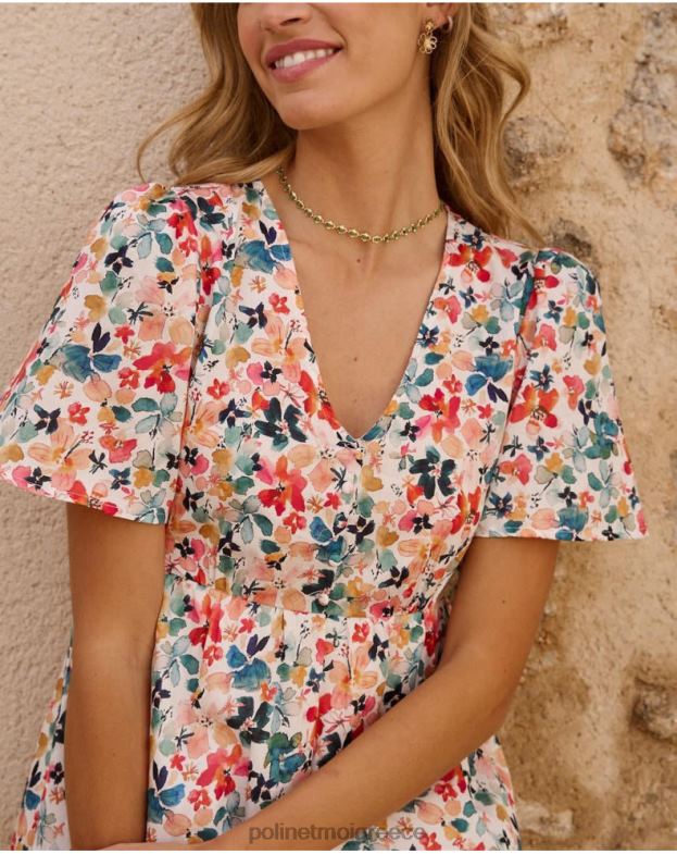 Polin et moi σμαραγδί πράσινο φόρεμα donia flowers είδη ένδυσης 8DX0F54