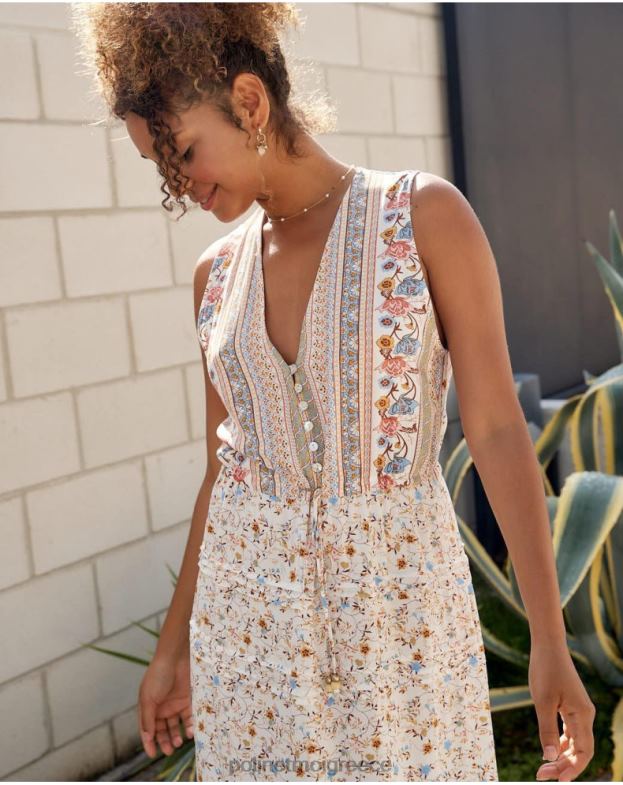 Polin et moi ακατέργαστος φόρεμα με κουμπιά eleny είδη ένδυσης 8DX0F10