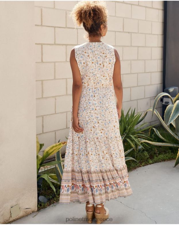 Polin et moi ακατέργαστος φόρεμα με κουμπιά eleny είδη ένδυσης 8DX0F10