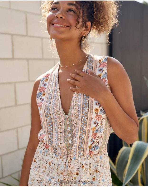 Polin et moi ακατέργαστος φόρεμα με κουμπιά eleny είδη ένδυσης 8DX0F10