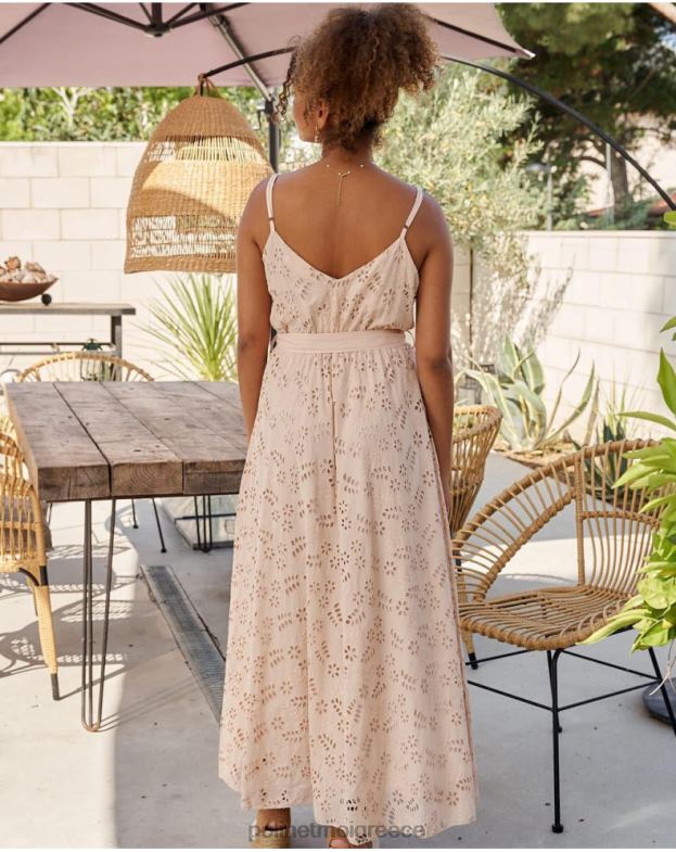 Polin et moi μπεζ φόρεμα με ζώνη fatima είδη ένδυσης 8DX0F17