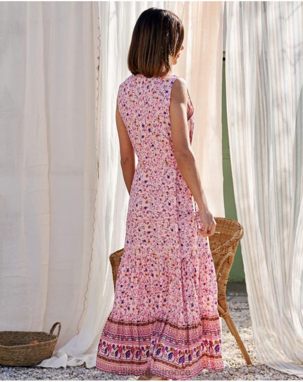 Polin et moi τριαντάφυλλο φόρεμα flared clia είδη ένδυσης 8DX0F79