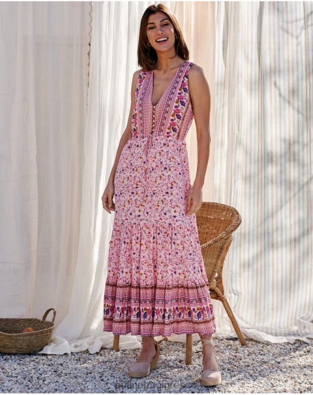 Polin et moi τριαντάφυλλο φόρεμα flared clia είδη ένδυσης 8DX0F79