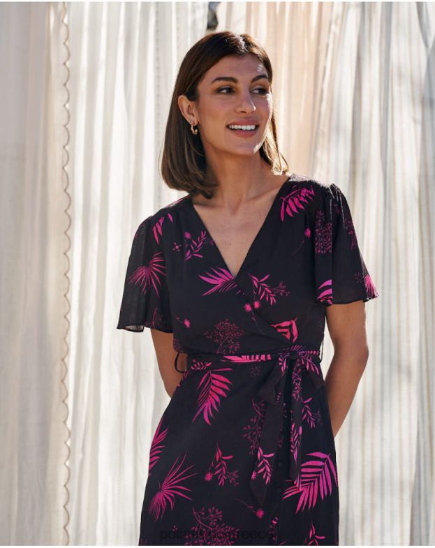 Polin et moi καφέ Φόρεμα flores maite είδη ένδυσης 8DX0F105