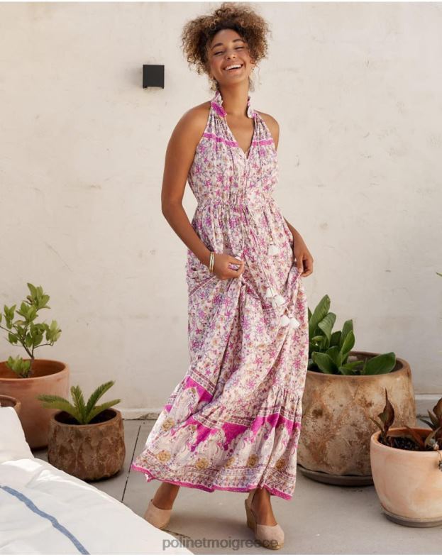 Polin et moi τριαντάφυλλο φόρεμα halter vera είδη ένδυσης 8DX0F19