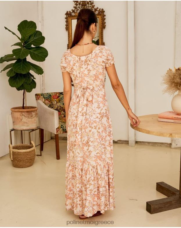 Polin et moi σολομός φλοράλ φόρεμα isolde είδη ένδυσης 8DX0F94