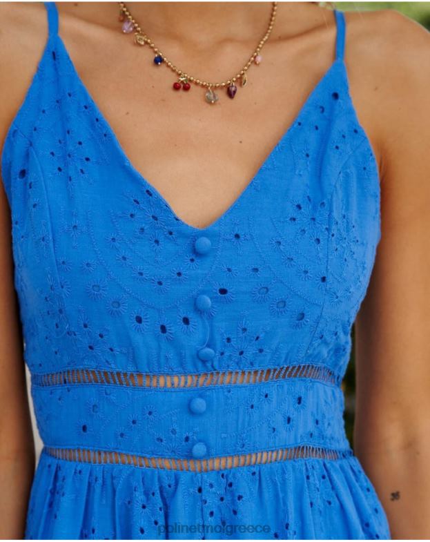 Polin et moi klein blue τζελ με τιράντες φορέματος είδη ένδυσης 8DX0F103