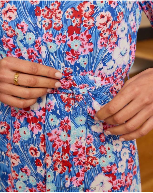 Polin et moi klein blue αγκατα λουλουδι καμισερο είδη ένδυσης 8DX0F51