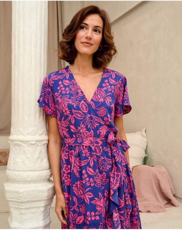 Polin et moi klein blue φόρεμα βολάν dila είδη ένδυσης 8DX0F129