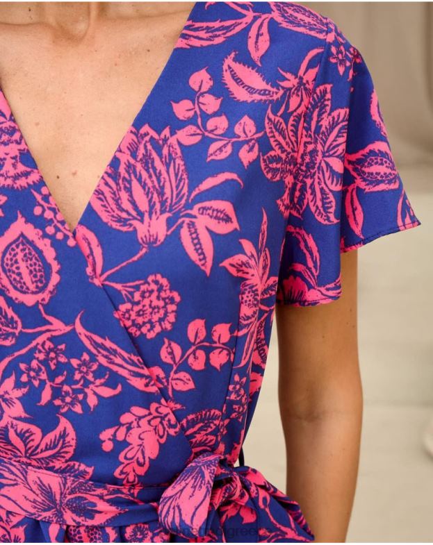 Polin et moi klein blue φόρεμα βολάν dila είδη ένδυσης 8DX0F129