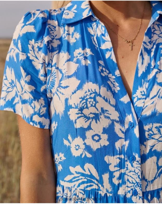 Polin et moi klein blue φόρεμα με print matilda είδη ένδυσης 8DX0F67