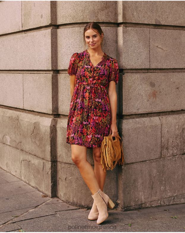 Polin et moi καφέ φόρεμα maitane υγρό είδη ένδυσης 8DX0F73