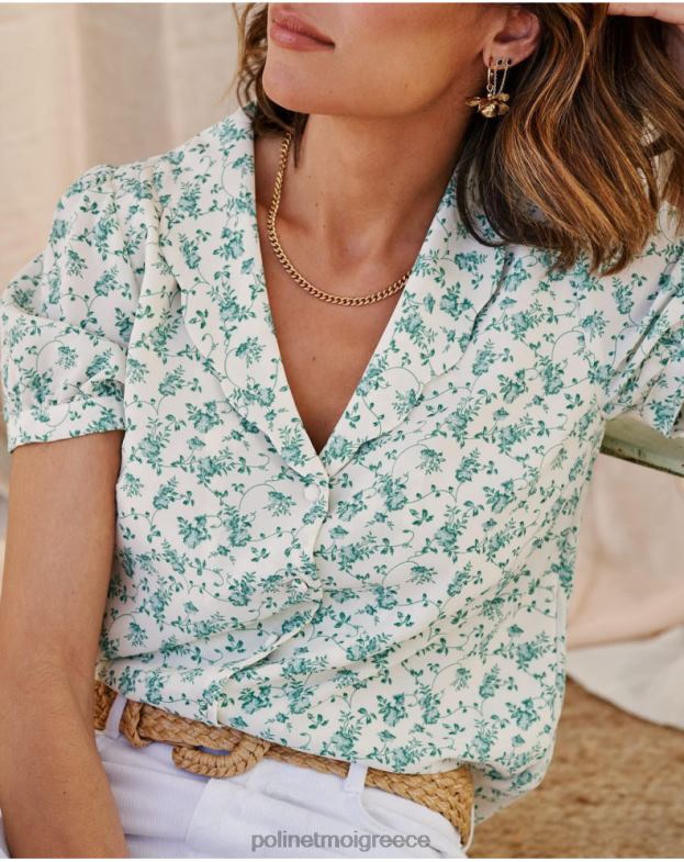 Polin et moi πράσινο δάσος πουκάμισα λουλούδια μπορεί είδη ένδυσης 8DX0F186