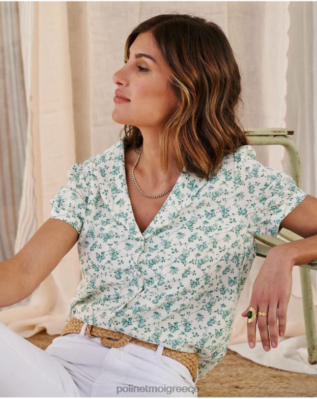 Polin et moi πράσινο δάσος πουκάμισα λουλούδια μπορεί είδη ένδυσης 8DX0F186