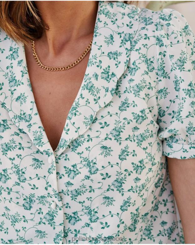 Polin et moi πράσινο δάσος πουκάμισα λουλούδια μπορεί είδη ένδυσης 8DX0F186